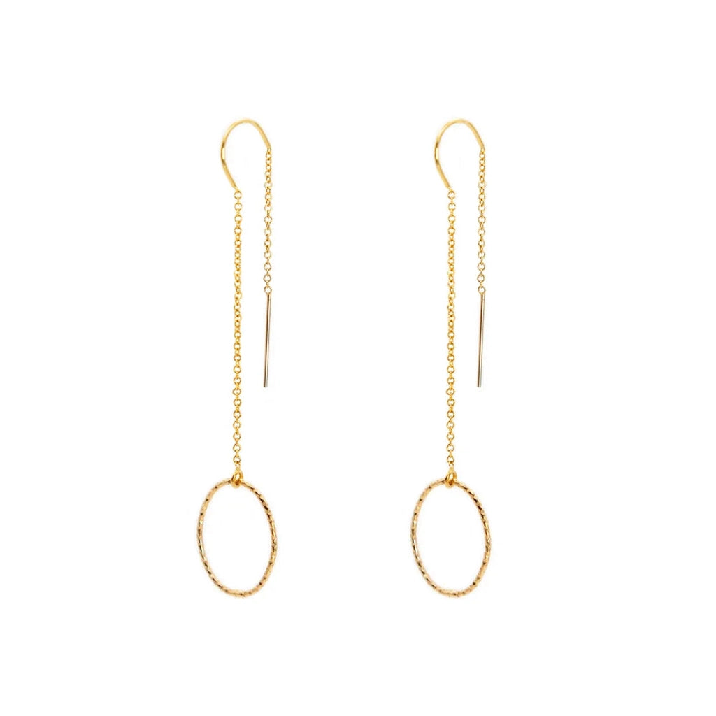 Atelier Or Threader Earrings (9ct gold)-Nook & Cranny Gift Store-2019 National Gift Store Of The Year-Ireland-Gift Shop