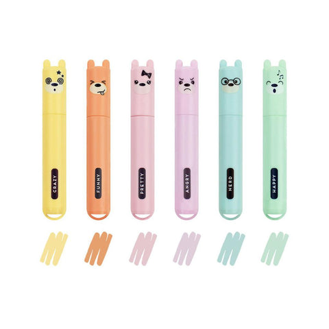 Teddy's Mood - Mini Pastel Highlighters-Nook & Cranny Gift Store-2019 National Gift Store Of The Year-Ireland-Gift Shop