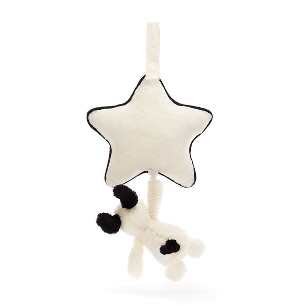 Bashful Black & Cream Puppy Musical Pull - by Jellycat-Nook & Cranny Gift Store-2019 National Gift Store Of The Year-Ireland-Gift Shop