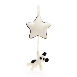 Bashful Black & Cream Puppy Musical Pull - by Jellycat-Nook & Cranny Gift Store-2019 National Gift Store Of The Year-Ireland-Gift Shop