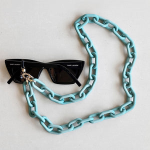 Silicone eyewear necklace chain - Turquoise / Silver-Nook & Cranny Gift Store-2019 National Gift Store Of The Year-Ireland-Gift Shop