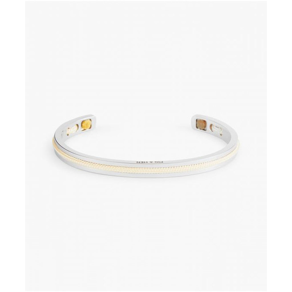 Navarch Bangle Bracelet - White / Silver-Nook & Cranny Gift Store-2019 National Gift Store Of The Year-Ireland-Gift Shop