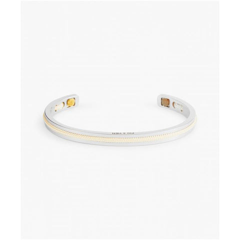 Navarch Bangle Bracelet - White / Silver-Nook & Cranny Gift Store-2019 National Gift Store Of The Year-Ireland-Gift Shop