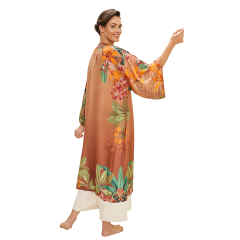 Luxurious Kimono Gown - Botany Bliss (Taupe)-Nook & Cranny Gift Store-2019 National Gift Store Of The Year-Ireland-Gift Shop