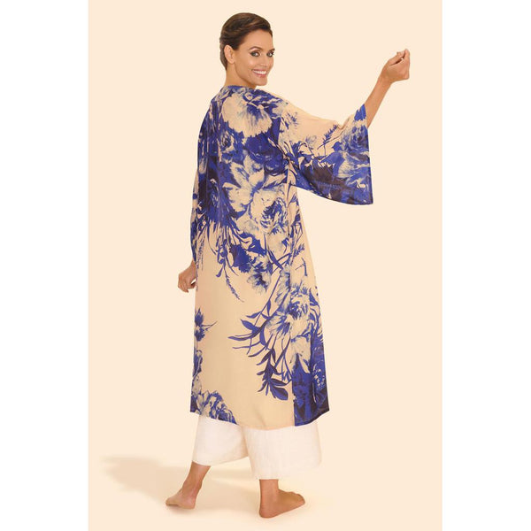 Luxurious Kimono Gown - Chine Blue Blooms-Nook & Cranny Gift Store-2019 National Gift Store Of The Year-Ireland-Gift Shop