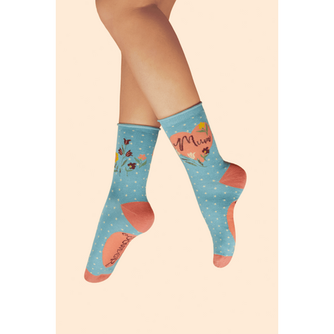 Bamboo Ankle Socks - For the Special Mum (Denim)-Nook & Cranny Gift Store-2019 National Gift Store Of The Year-Ireland-Gift Shop