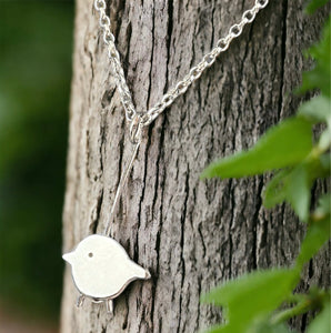 Flying Robin Pendant on 18" Sterling Silver Chain - Made in Laois!-Nook & Cranny Gift Store-2019 National Gift Store Of The Year-Ireland-Gift Shop