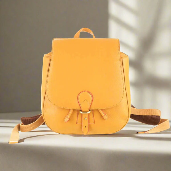 Luxury Irish Soft Leather - Marley Backpack (Mustard)-Nook & Cranny Gift Store-2019 National Gift Store Of The Year-Ireland-Gift Shop