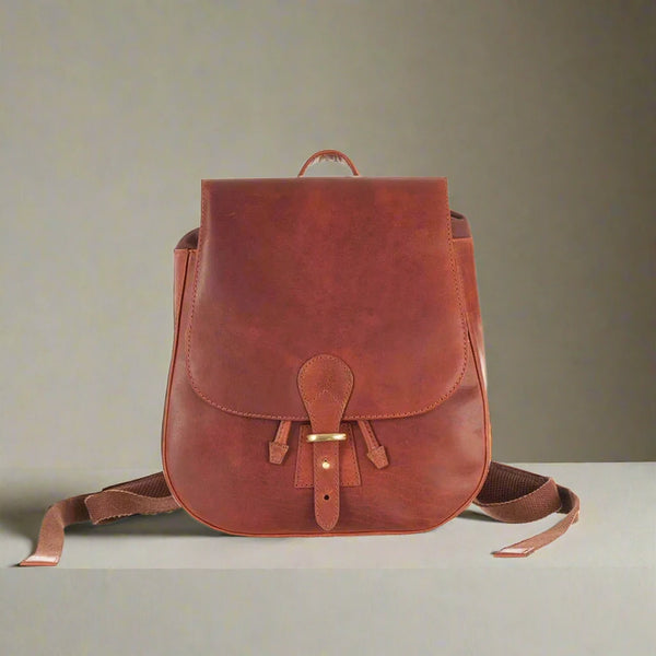 Luxury Irish Soft Leather - Marley Backpack (Cognac)-Nook & Cranny Gift Store-2019 National Gift Store Of The Year-Ireland-Gift Shop