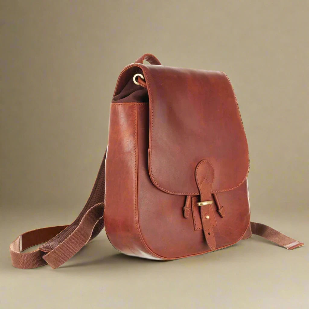 Luxury Irish Soft Leather - Marley Backpack (Cognac)-Nook & Cranny Gift Store-2019 National Gift Store Of The Year-Ireland-Gift Shop