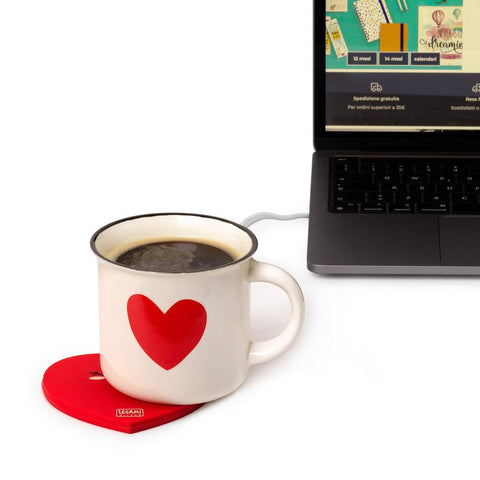 Mug Warming Coaster - (heart shape❤️)-Nook & Cranny Gift Store-2019 National Gift Store Of The Year-Ireland-Gift Shop