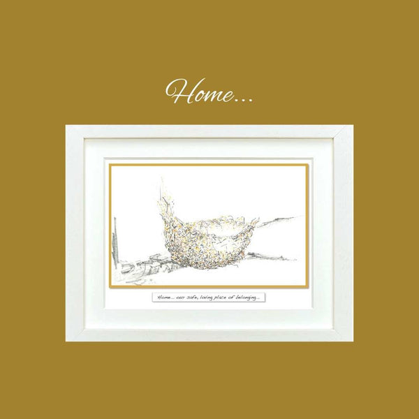 Home - Framed Irish Art Print-Nook & Cranny Gift Store-2019 National Gift Store Of The Year-Ireland-Gift Shop