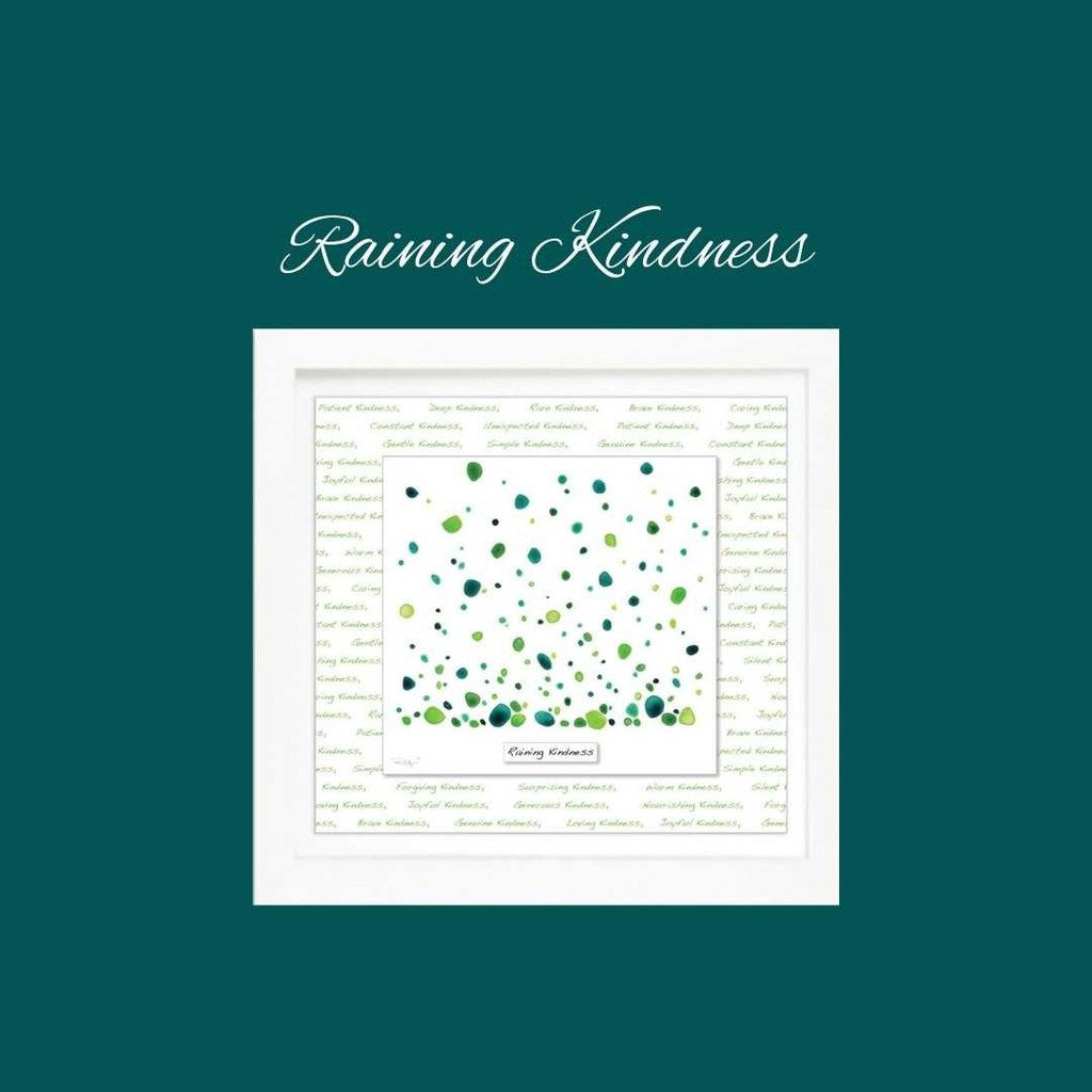 Raining Kindness - Framed Irish Art Print-Nook & Cranny Gift Store-2019 National Gift Store Of The Year-Ireland-Gift Shop