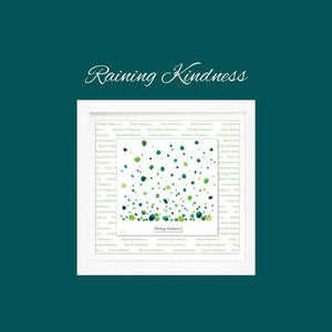 Raining Kindness - Framed Irish Art Print-Nook & Cranny Gift Store-2019 National Gift Store Of The Year-Ireland-Gift Shop