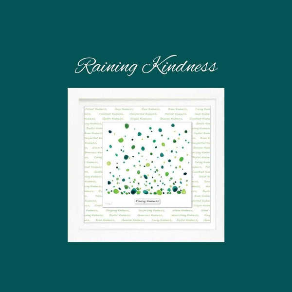 Raining Kindness - Framed Irish Art Print-Nook & Cranny Gift Store-2019 National Gift Store Of The Year-Ireland-Gift Shop