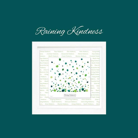 Raining Kindness - Framed Irish Art Print-Nook & Cranny Gift Store-2019 National Gift Store Of The Year-Ireland-Gift Shop