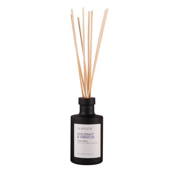 La Bougie - Coconut & Hibiscus Fragrance Diffuser-Nook & Cranny Gift Store-2019 National Gift Store Of The Year-Ireland-Gift Shop