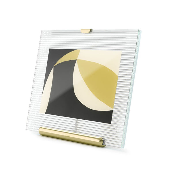 Elegant Fluted Glass Picture Frame - Brass-Nook & Cranny Gift Store-2019 National Gift Store Of The Year-Ireland-Gift Shop