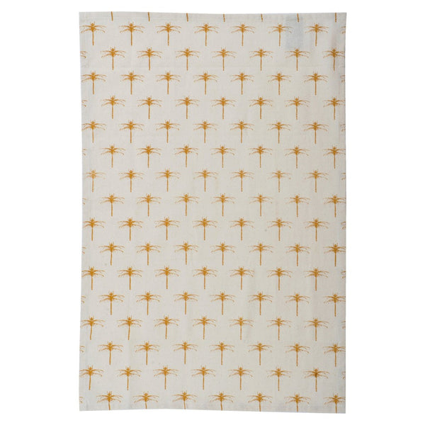 Set of 2 Retro Tea Towels - Mustard / Cream-Nook & Cranny Gift Store-2019 National Gift Store Of The Year-Ireland-Gift Shop