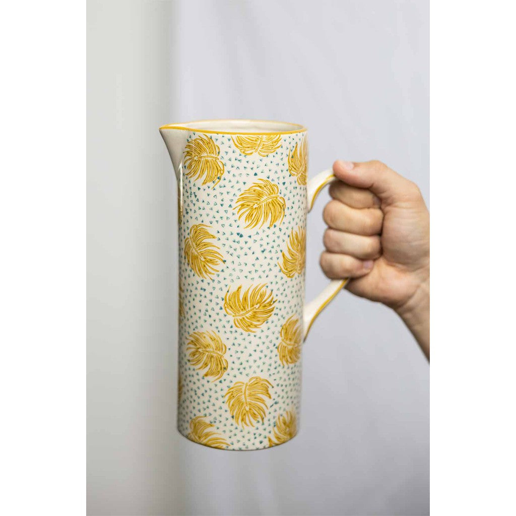 Ceramic Pitcher - Boho Chic-Nook & Cranny Gift Store-2019 National Gift Store Of The Year-Ireland-Gift Shop