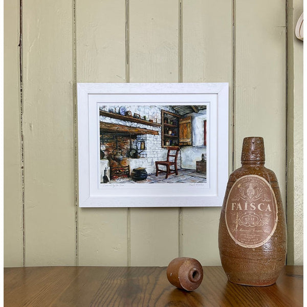 'Come sit by the fire' - Irish Framed Print-Nook & Cranny Gift Store-2019 National Gift Store Of The Year-Ireland-Gift Shop