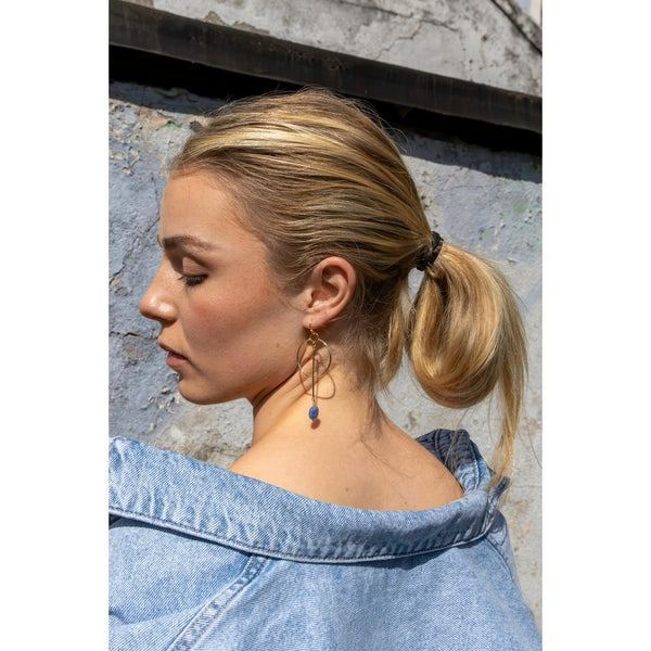 Kea Earrings with Sodalite Stone-Nook & Cranny Gift Store-2019 National Gift Store Of The Year-Ireland-Gift Shop