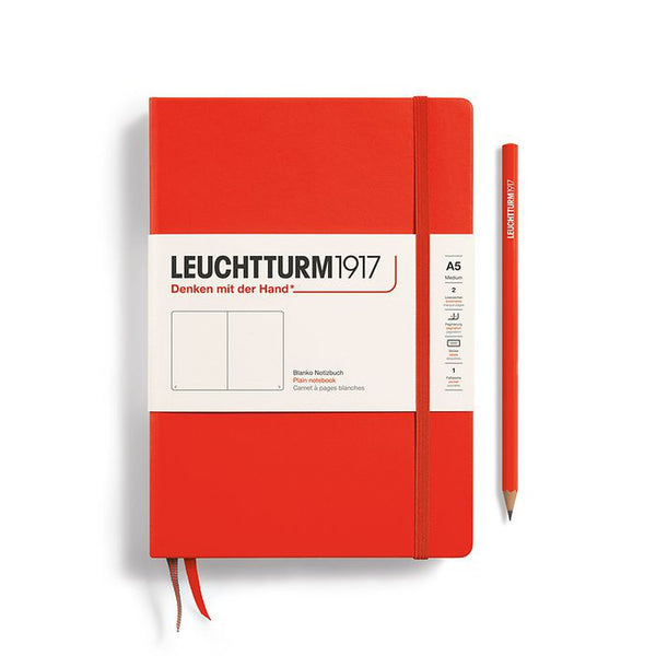 Set of A5 Notebook, Pen Loop and Ballpoint Pen by Leuchtturm1917 - Lobster Red-Nook & Cranny Gift Store-2019 National Gift Store Of The Year-Ireland-Gift Shop