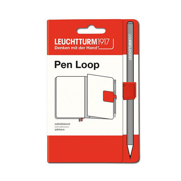 Set of A5 Notebook, Pen Loop and Ballpoint Pen by Leuchtturm1917 - Lobster Red-Nook & Cranny Gift Store-2019 National Gift Store Of The Year-Ireland-Gift Shop