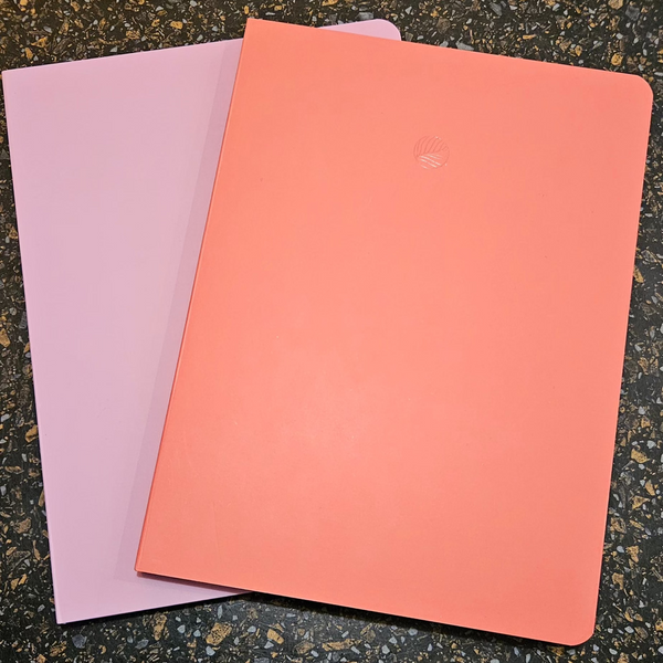 Softcover Notebooks - Set of 2 (Coral and Lilac)-Nook & Cranny Gift Store-2019 National Gift Store Of The Year-Ireland-Gift Shop