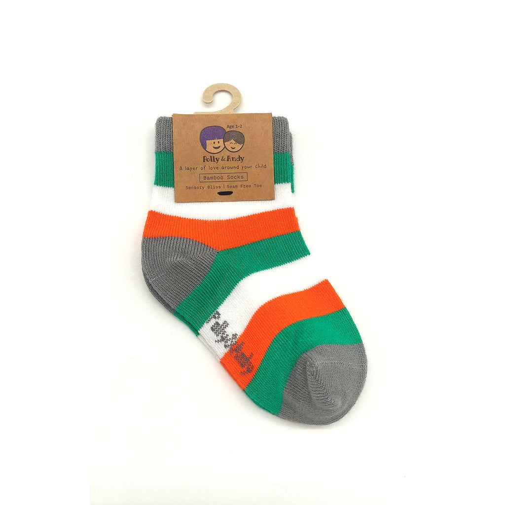 Ireland Bamboo Stripe Socks-Nook & Cranny Gift Store-2019 National Gift Store Of The Year-Ireland-Gift Shop