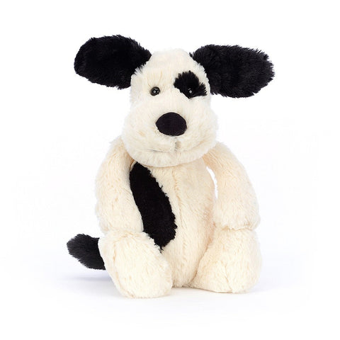 Bashful Black & Cream Puppy - by Jellycat-Nook & Cranny Gift Store-2019 National Gift Store Of The Year-Ireland-Gift Shop