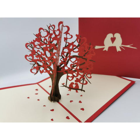 3d Pop up Card - Love Birds-Nook & Cranny Gift Store-2019 National Gift Store Of The Year-Ireland-Gift Shop