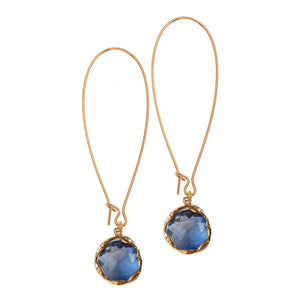 Zante Azure Earrings - Long-Nook & Cranny Gift Store-2019 National Gift Store Of The Year-Ireland-Gift Shop