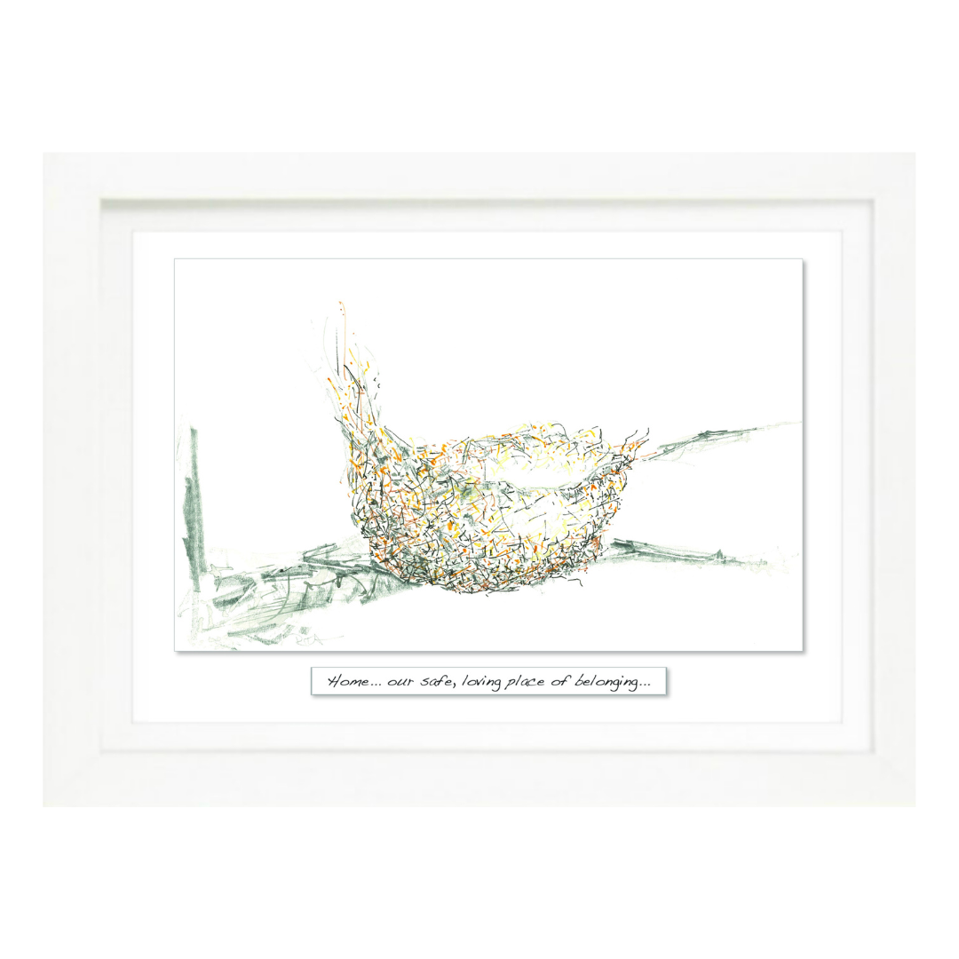 Home - Framed Irish Art Print-Nook & Cranny Gift Store-2019 National Gift Store Of The Year-Ireland-Gift Shop